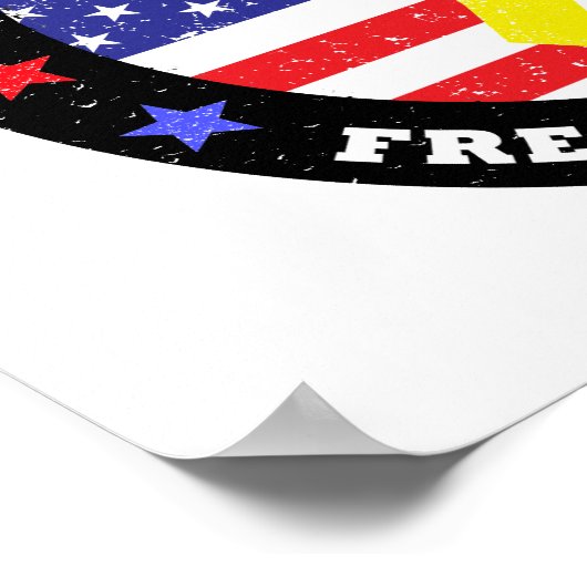 POSTER LA LIBERTÉ N'EST PAS LIBRE (Coin)