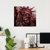 Poster La liberté s'est détériorée (Bureau à domicile)