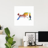 Poster La licorne (Bureau à domicile)