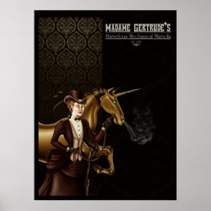 Poster La licorne de Madame Gertrude