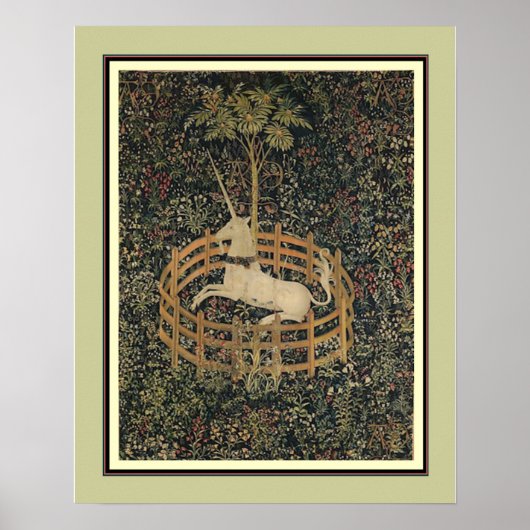 Poster "La licorne en captivité" ca. 1495-1505 (Devant)