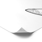 Poster La ligne faciale à demi-chat (Coin)