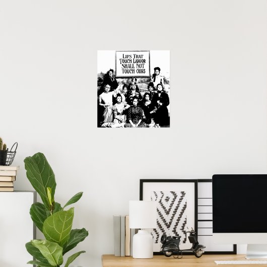 POSTER LA LIGUE DE TEMPÉRANCE 1920 (Bureau à domicile)