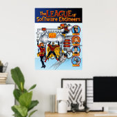 Poster La Ligue des ingénieurs en logiciels (Bureau à domicile)