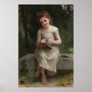 Poster La Liseuse par William-Adolphe Bouguereau