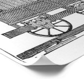 Poster La locomotive de George Stephenson, Rocket, 1829 (Coin)