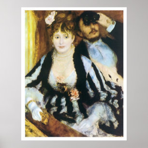 Poster La Loge, Pierre-Auguste Renoir 1874
