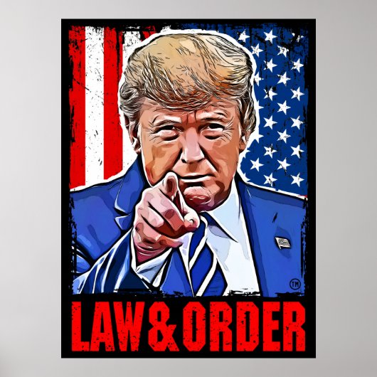 Poster La loi et l'ordre trump low & order (Devant)