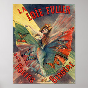 Poster La Loie Fuller aux Folies Bergère