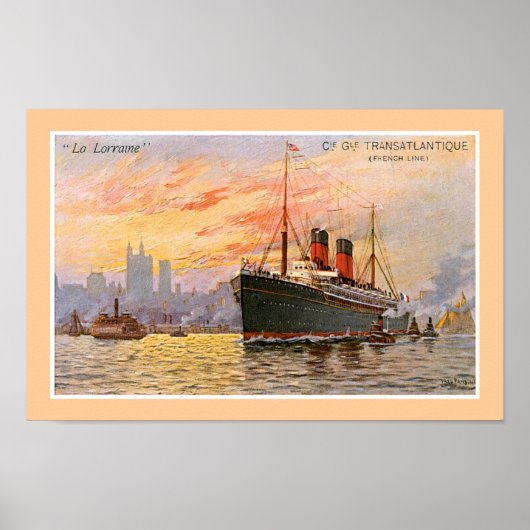 Poster "La Lorraine" (Devant)