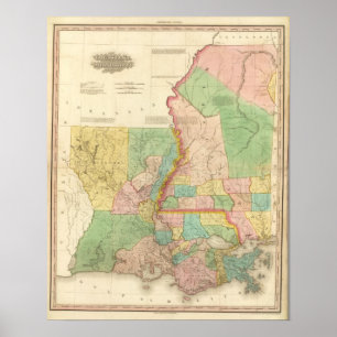 Poster La Louisiane et le Mississippi 2