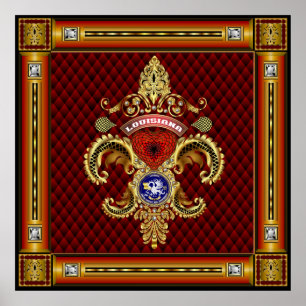 Poster La Louisiane Louisiane de Vive