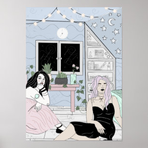 Poster La lueur dans le plafond foncé tient le premier