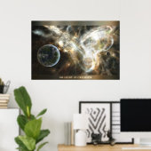 Poster La Lumière De La Création (Bureau à domicile)