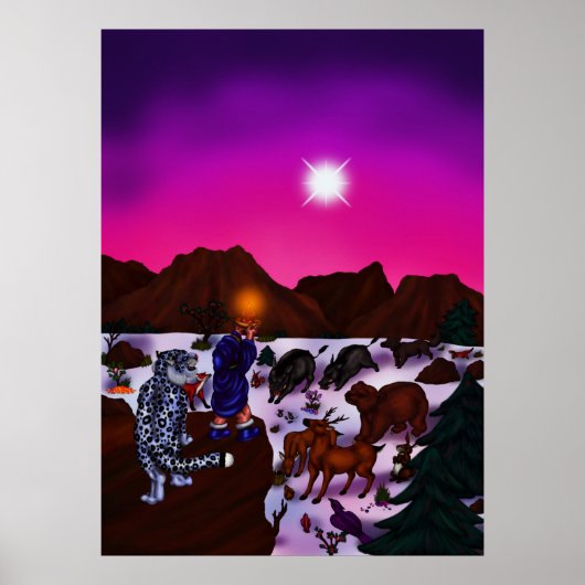 Poster La lumière de l'espoir L'art de Noël (Devant)