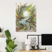 Poster La lumière derrière les yeux (Bureau à domicile)