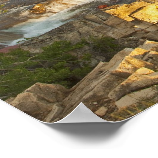 Poster La lumière du matin accueille Swiftcurrent Falls d (Coin)