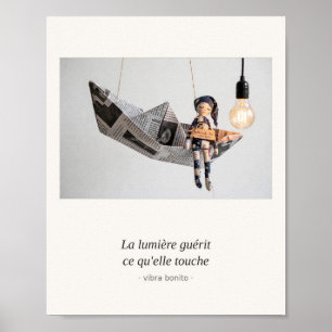 Poster La lumière guérit ce qu'elle touche — Série Papier