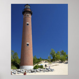 Poster La lumière Little Sable Point sur le lac Michigan