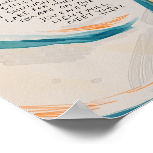 Poster "La lumière vous y rencontrera..." (Coin)