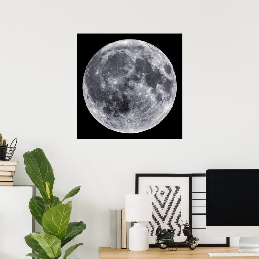 Poster La Lune (Bureau à domicile)