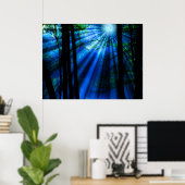 Poster La Lune Brille Au Bord Du Lac (Bureau à domicile)