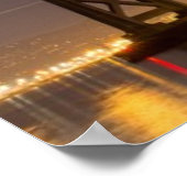 Poster La lune ce soir au-dessus du Bay Bridge (Coin)