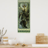 Poster La Lune d'Alphonse Mucha (Cuisine)