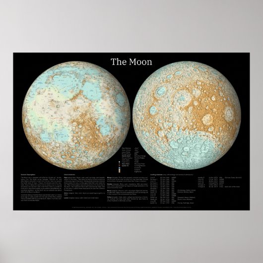 Poster La Lune dans une présentation artistique (Devant)