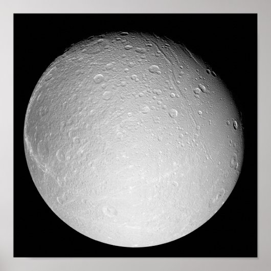Poster La lune de Saturne Dione (Devant)