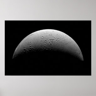 Poster La lune de Saturne Encelade