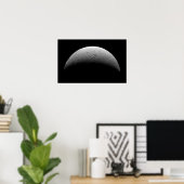 Poster La lune de Saturne Encelade (Bureau à domicile)