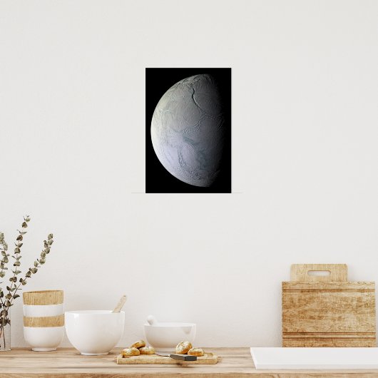 Poster La lune de Saturne Encelade (Cuisine)