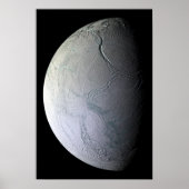 Poster La lune de Saturne Encelade (Devant)