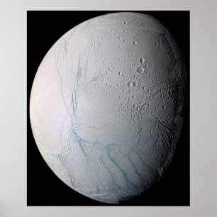 Poster La lune Enceladus 3 de Saturn