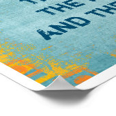 Poster La Lune et la Vérité - Citation de Bouddha - Impre (Coin)