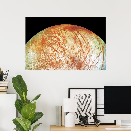Poster La lune européenne de Jupiter (Bureau à domicile)