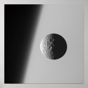 Poster La lune Mimas de Saturn