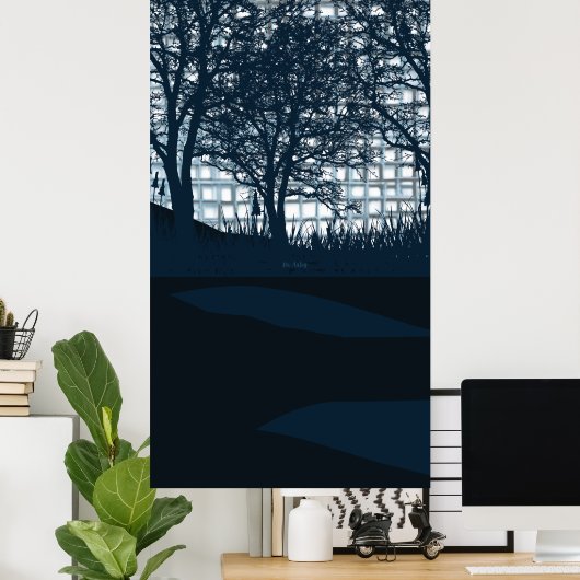 Poster La Lune pourpre (Bureau à domicile)