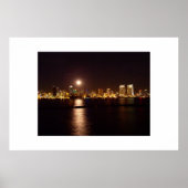 Poster la lune sur la baie (Devant)