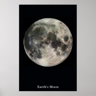 Poster La Lune sur un champ de Noir