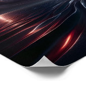 Poster La Lune surplombant l'océan (Coin)