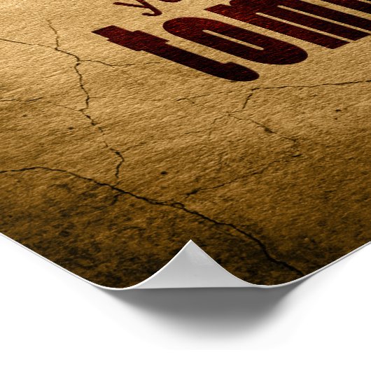 Poster La Lutte À Laquelle Vous Êtes Confronté Aujourd'Hu (Coin)