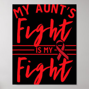 Poster La lutte de ma tante est ma lutte Sensibilisation