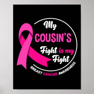 Poster La lutte de mon cousin est ma lutte contre le canc