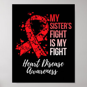 Poster La lutte de Soeur est ma lutte Conscience des mala