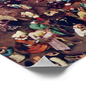 Poster La Lutte Entre Carnaval Et Carême, Par Bruegel (Coin)