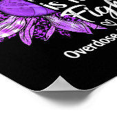 Poster La lutte est mon combat violet Sunflower Overdose (Coin)