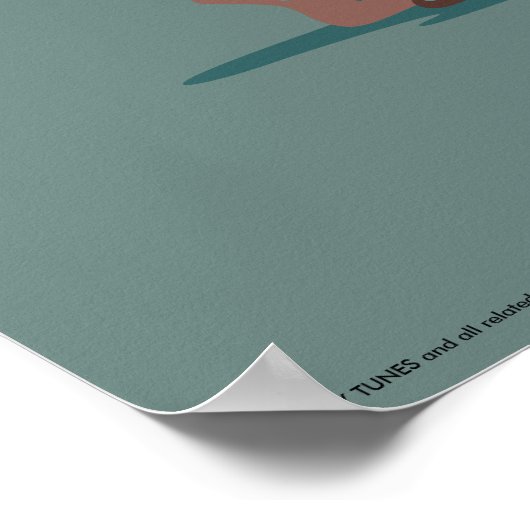 Poster La Lutte Est Réelle ROAD RUNNER™ & Wile E. Coyote (Coin)