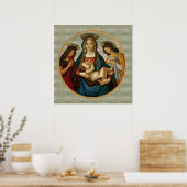 Poster La Madone et l'Enfant de Botticelli (Cuisine)